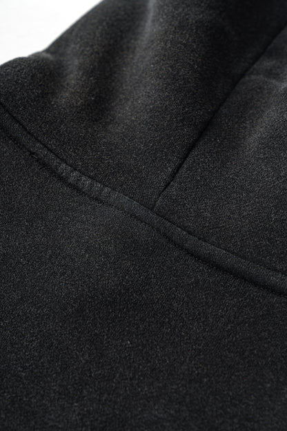 Basic vintage hoodie Black