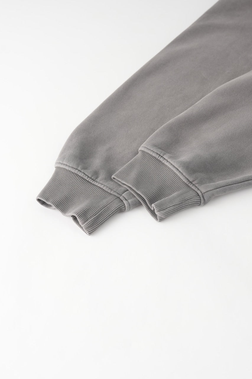 DOWNTOWN Washed Hoodie Grey