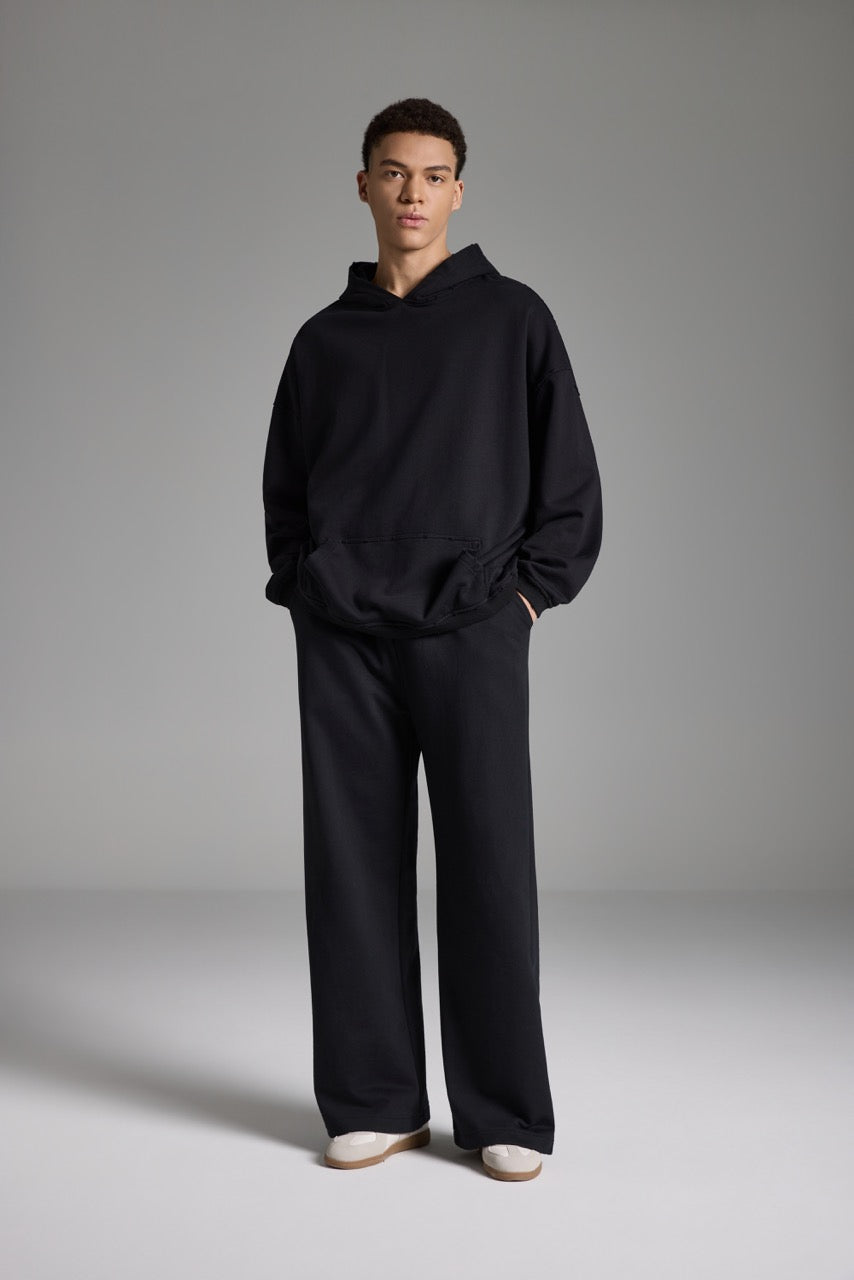 LINDEN Straight Sweatpants Black