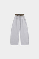 Double-Waist Sweatpants Grey