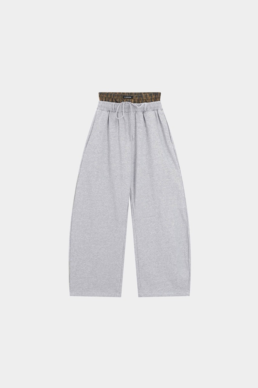 Double-Waist sweatpants Grey