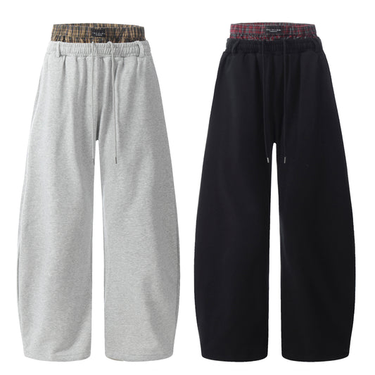 Scimitar-silhouette two-piece sweatpants WM149KNCK6597