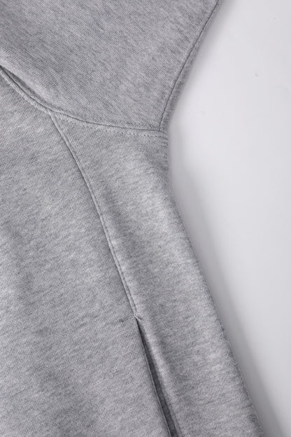 Basic Cotton Hoodie Grey