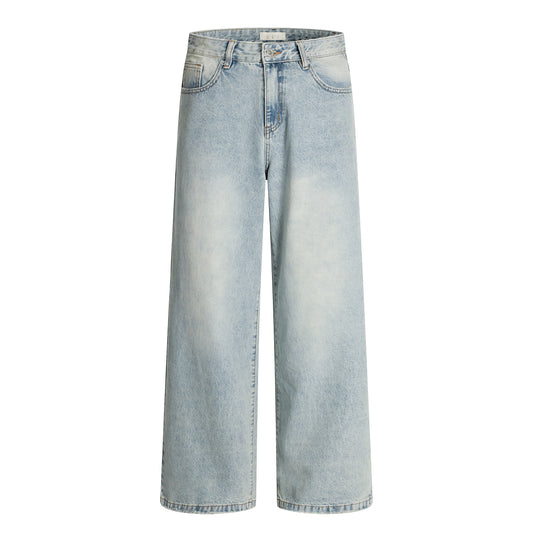 Basic Blue Loose-Fit Jeans WM236