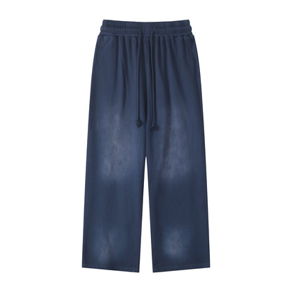 Washed Basic Sweatpants Black