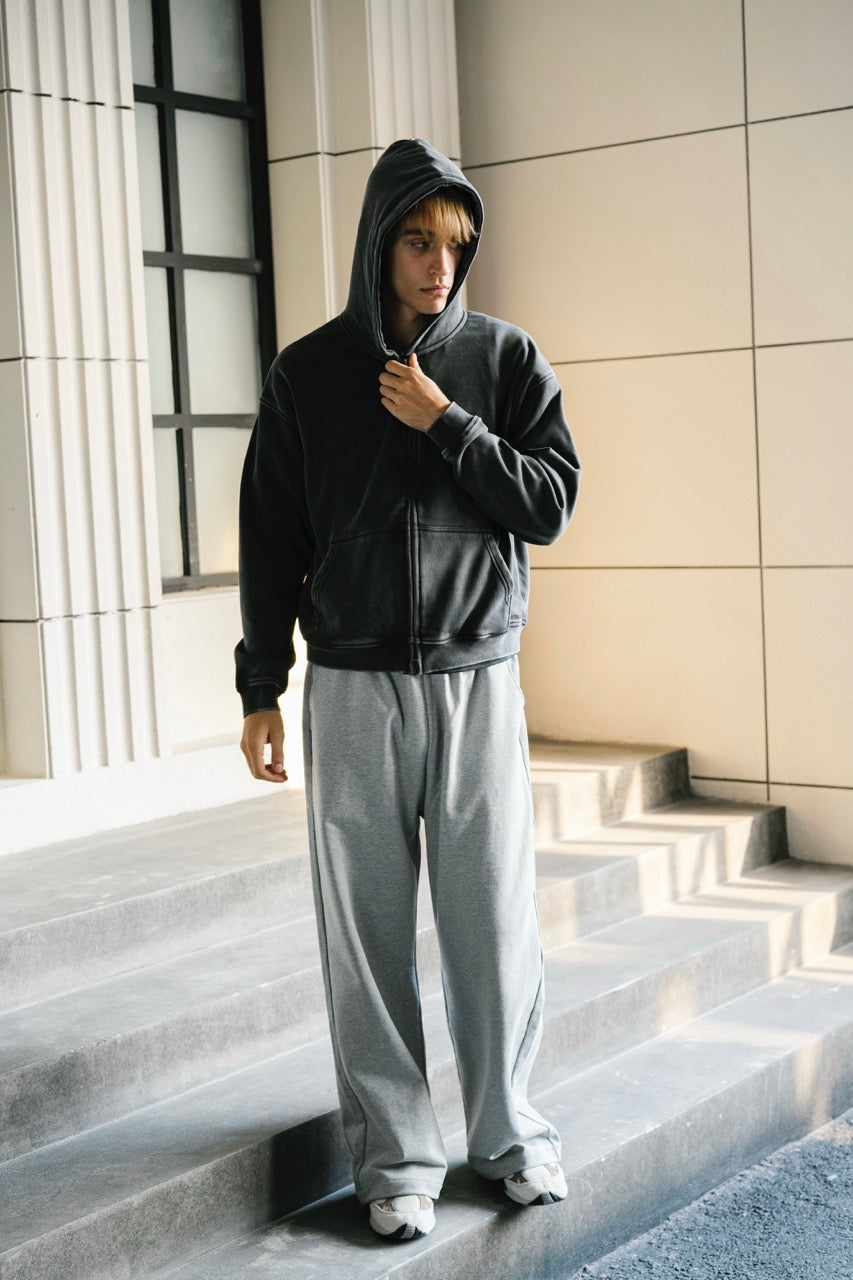 LINDEN Straight Sweatpants Grey