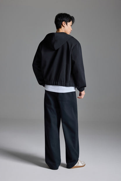 Scuba knit sweatpants Black