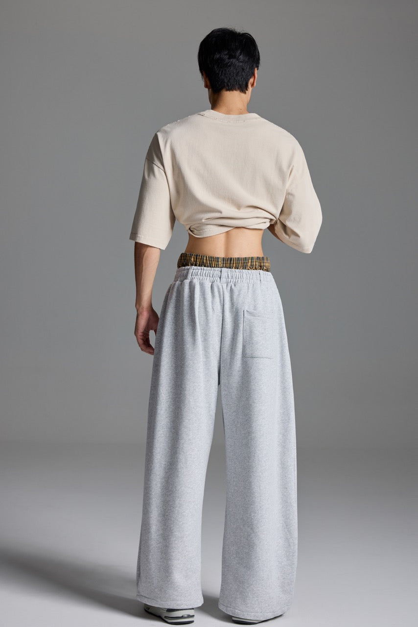 Double-Waist sweatpants Grey