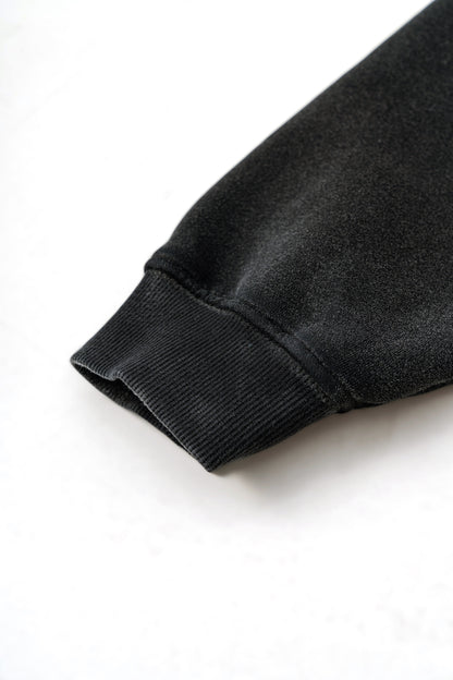 Basic vintage hoodie Black