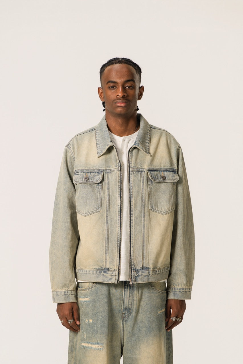 Denim Zip Jacket - Construction